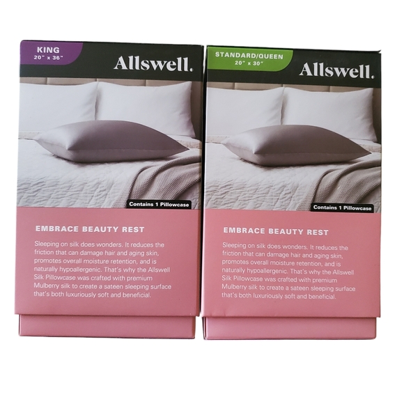 Silk Pillow Case Mulberry Silk Satin Pillow Sham Oeko-Tex Gray/Silver Sz King - Picture 10 of 10